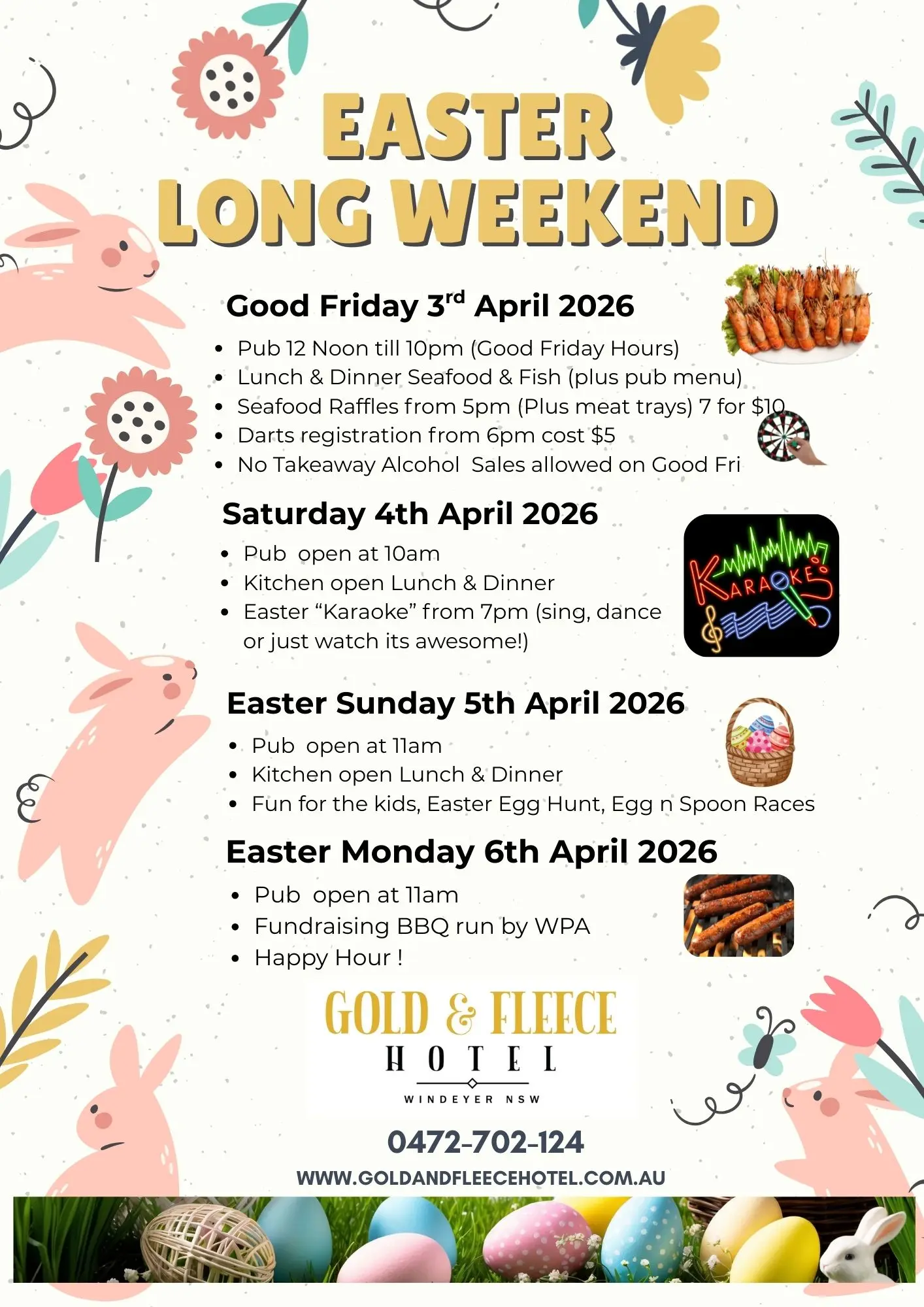 Easter Long Weekend at the Gold & Fleece Hotel
