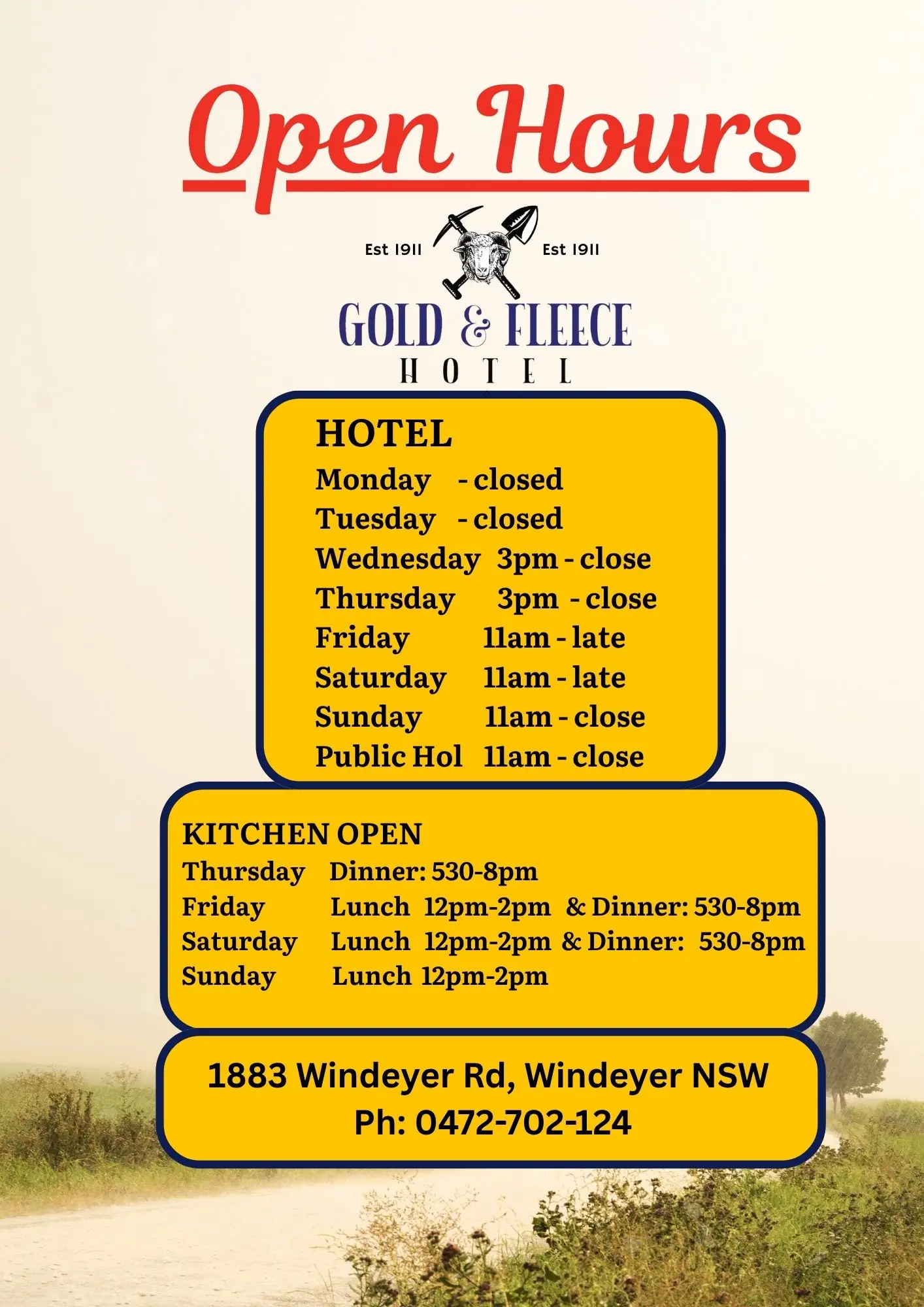 Open Hours