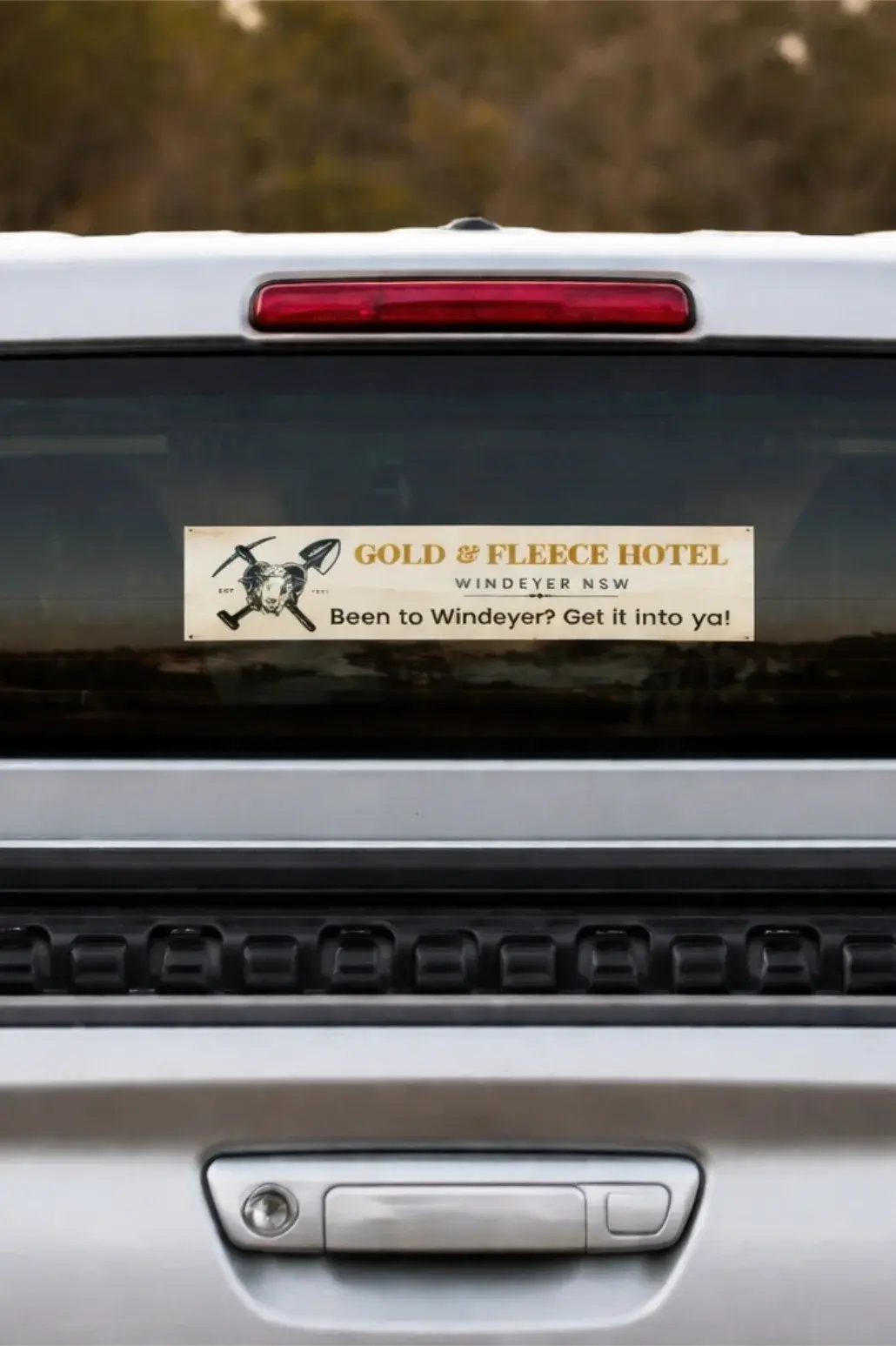 Gold & Fleece Car Sticker